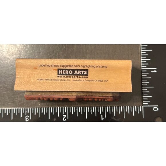 Hero Arts Easter Greetings Wood Mounted Rubber Stamp C2744 - Picture 2 of 4